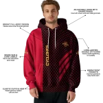 iowa state cyclones monogram pattern red hoodie best selling