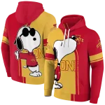iowa state cyclones playful snoopy red hoodie best selling