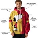 iowa state cyclones playful snoopy red hoodie best selling