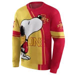 iowa state cyclones playful snoopy red hoodie best selling
