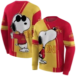 iowa state cyclones playful snoopy red hoodie best selling