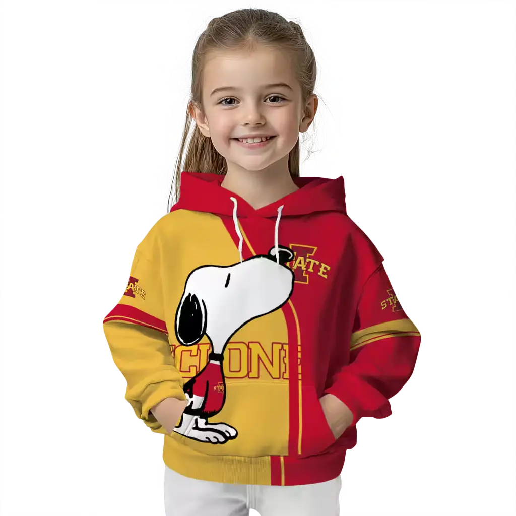 iowa state cyclones playful snoopy red hoodie top rated iowa state cyclones playful snoopy red hoodie top rated