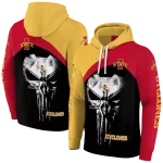 iowa state cyclones skull punisher gold black hoodie best selling