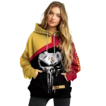 iowa state cyclones skull punisher gold black hoodie best selling