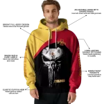iowa state cyclones skull punisher gold black hoodie best selling