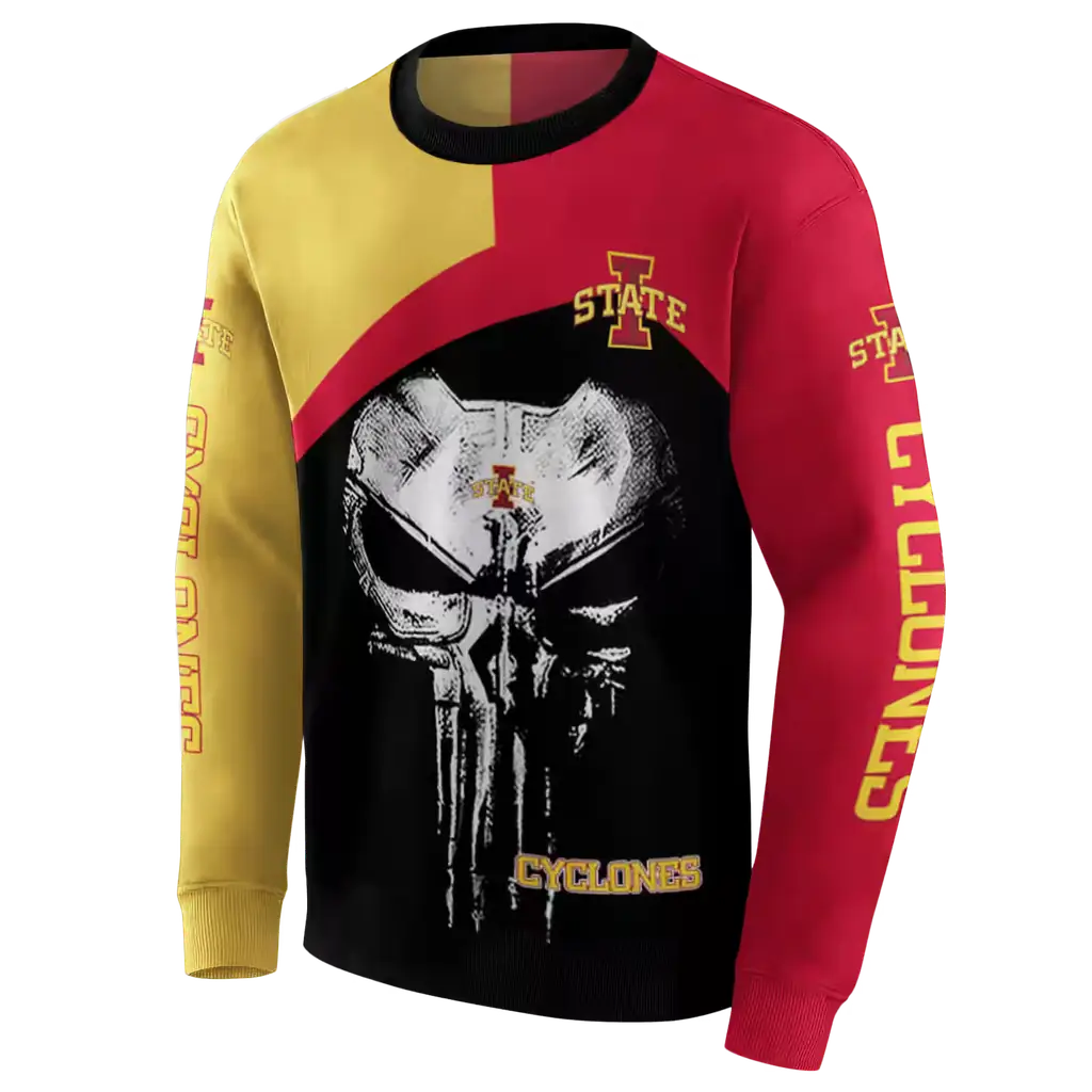iowa state cyclones skull punisher gold black hoodie new arrival iowa state cyclones skull punisher gold black hoodie new arrival
