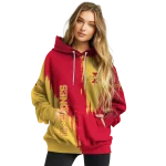 iowa state cyclones splatter effect red hoodie best selling