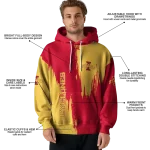 iowa state cyclones splatter effect red hoodie best selling