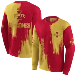 iowa state cyclones splatter effect red hoodie best selling