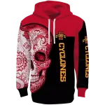 iowa state cyclones sugar skull red black hoodie best selling