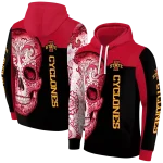 iowa state cyclones sugar skull red black hoodie best selling
