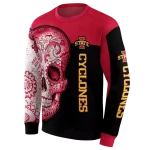 iowa state cyclones sugar skull red black hoodie best selling