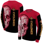 iowa state cyclones sugar skull red black hoodie best selling