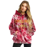 iowa state cyclones tie dye pattern red hoodie best selling
