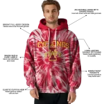 iowa state cyclones tie dye pattern red hoodie best selling