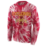 iowa state cyclones tie dye pattern red hoodie best selling