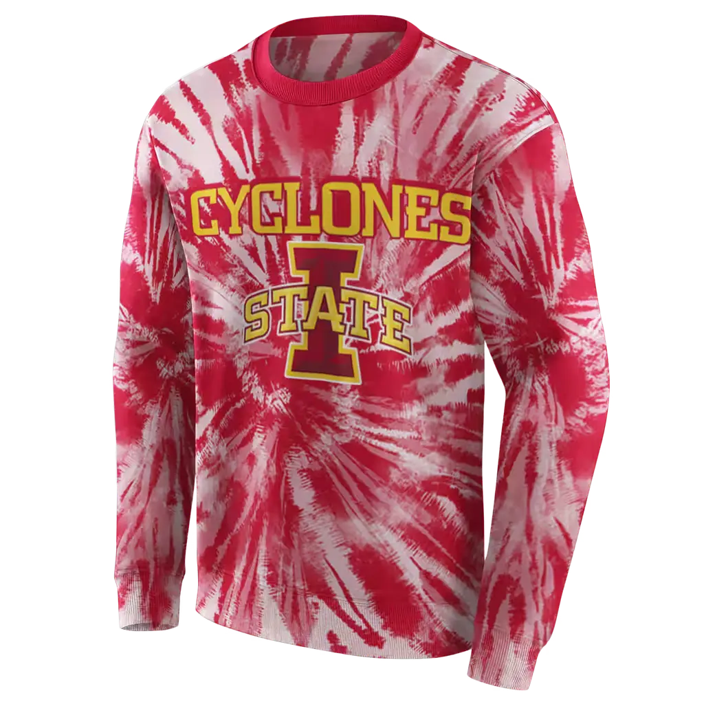 iowa state cyclones tie dye pattern red hoodie new arrival iowa state cyclones tie dye pattern red hoodie new arrival