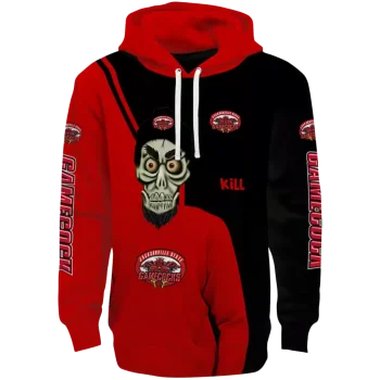 jacksonville state gamecocks achmed skull red hoodie best selling