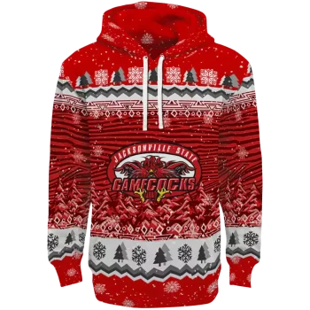 jacksonville state gamecocks christmas trees red hoodie best selling