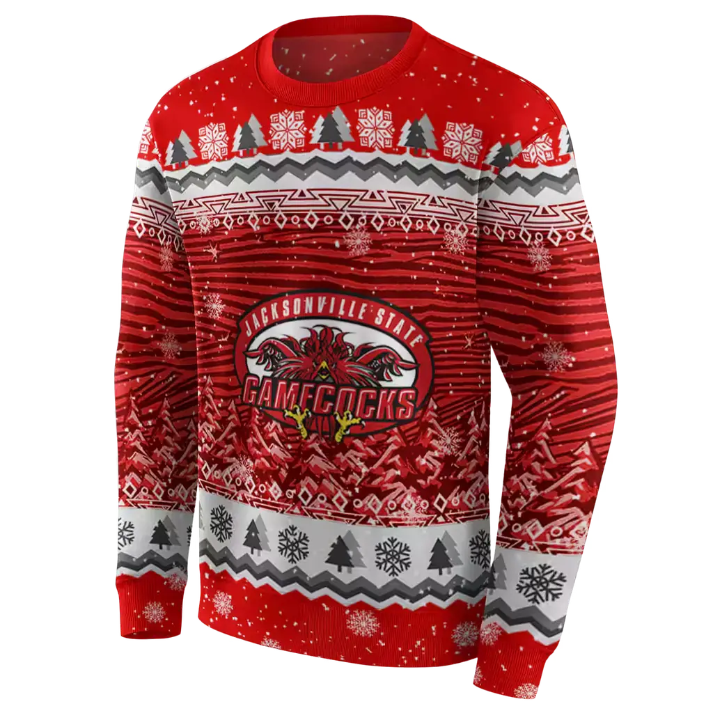 jacksonville state gamecocks christmas trees red hoodie new arrival jacksonville state gamecocks christmas trees red hoodie new arrival