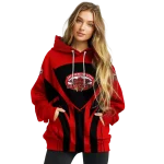 jacksonville state gamecocks concentric lines red black hoodie best selling