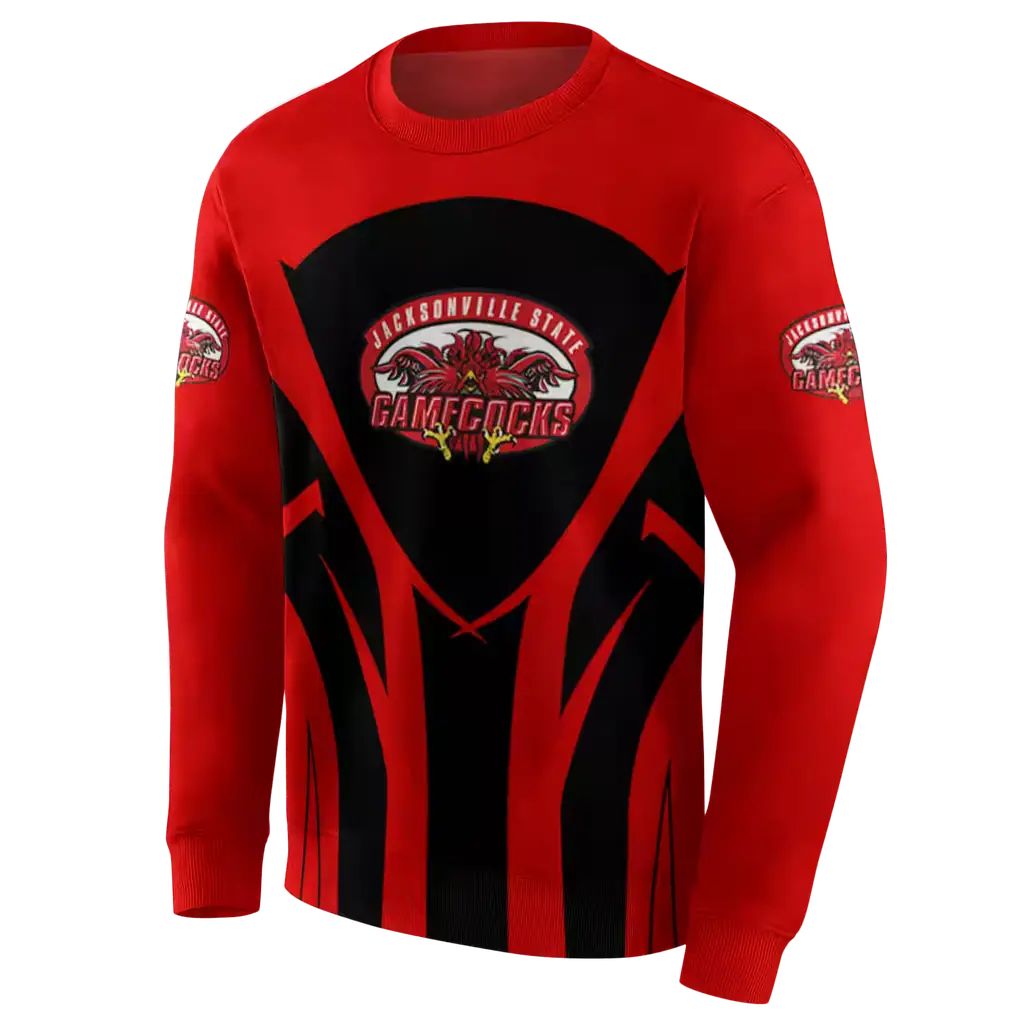 jacksonville state gamecocks concentric lines red black hoodie new arrival jacksonville state gamecocks concentric lines red black hoodie new arrival