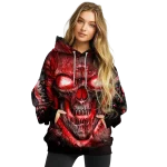 jacksonville state gamecocks demonic skull red black hoodie best selling