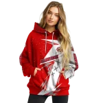 jacksonville state gamecocks dynamic slash red white hoodie best selling
