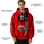 jacksonville state gamecocks football heartbeat red hoodie best selling