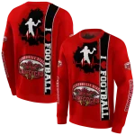 jacksonville state gamecocks football heartbeat red hoodie best selling