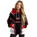 jacksonville state gamecocks futuristic pattern red black hoodie best selling