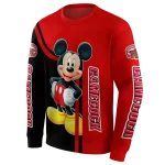 jacksonville state gamecocks mickey mouse red black hoodie best selling