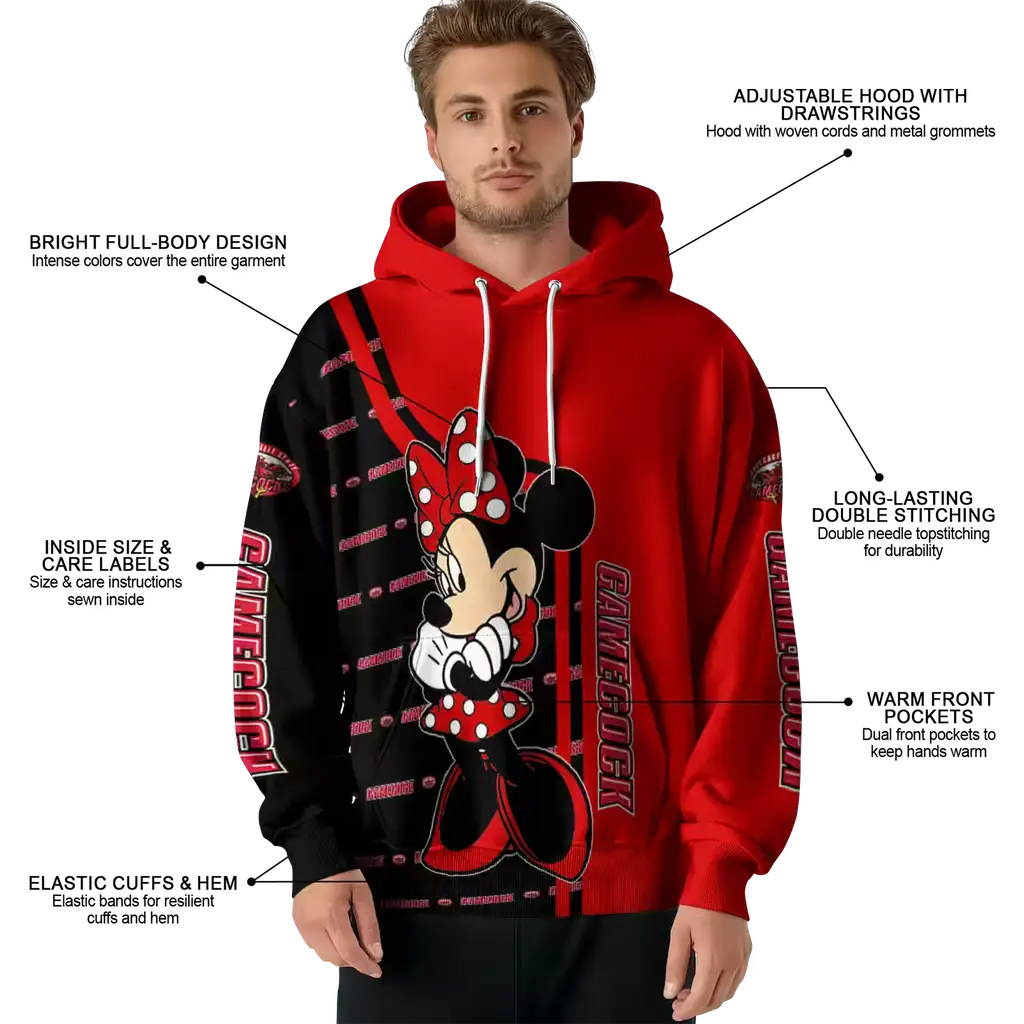 jacksonville state gamecocks minnie mouse red hoodie latest model jacksonville state gamecocks minnie mouse red hoodie latest model