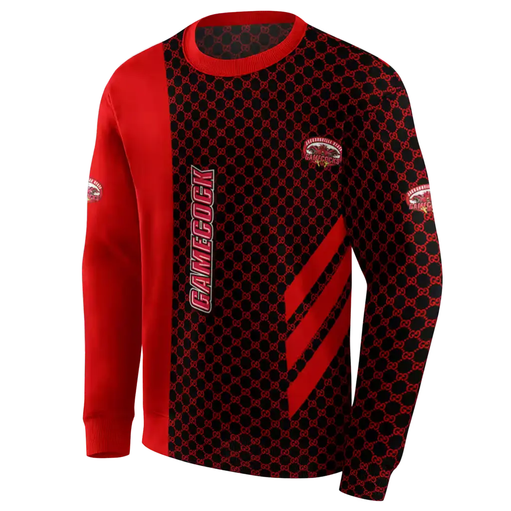 jacksonville state gamecocks monogram pattern red hoodie new arrival jacksonville state gamecocks monogram pattern red hoodie new arrival