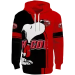 jacksonville state gamecocks playful snoopy red hoodie best selling