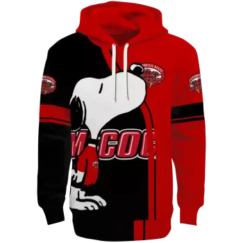 jacksonville state gamecocks playful snoopy red hoodie best selling