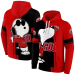 jacksonville state gamecocks playful snoopy red hoodie best selling