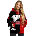 jacksonville state gamecocks playful snoopy red hoodie best selling