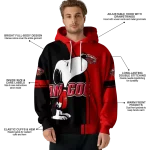 jacksonville state gamecocks playful snoopy red hoodie best selling