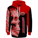 jacksonville state gamecocks skull motif red black hoodie best selling