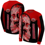 jacksonville state gamecocks skull motif red black hoodie best selling