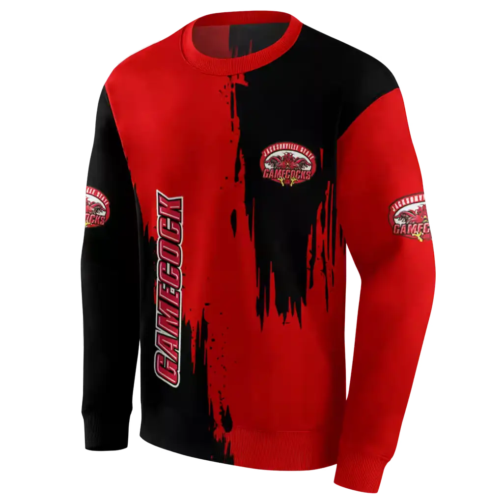 jacksonville state gamecocks splatter effect red hoodie new arrival jacksonville state gamecocks splatter effect red hoodie new arrival