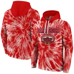 jacksonville state gamecocks tie dye pattern red hoodie best selling