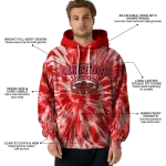 jacksonville state gamecocks tie dye pattern red hoodie best selling