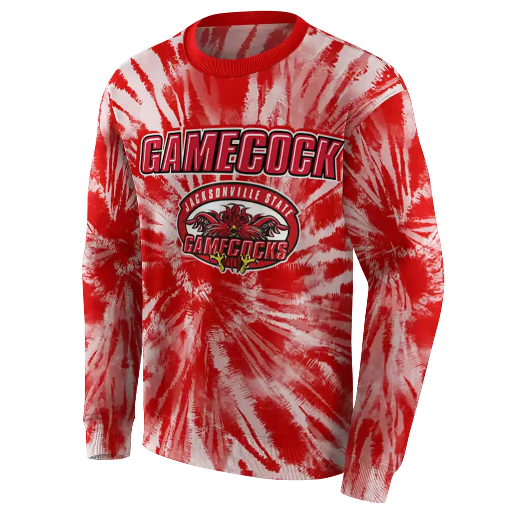 jacksonville state gamecocks tie dye pattern red hoodie new arrival jacksonville state gamecocks tie dye pattern red hoodie new arrival