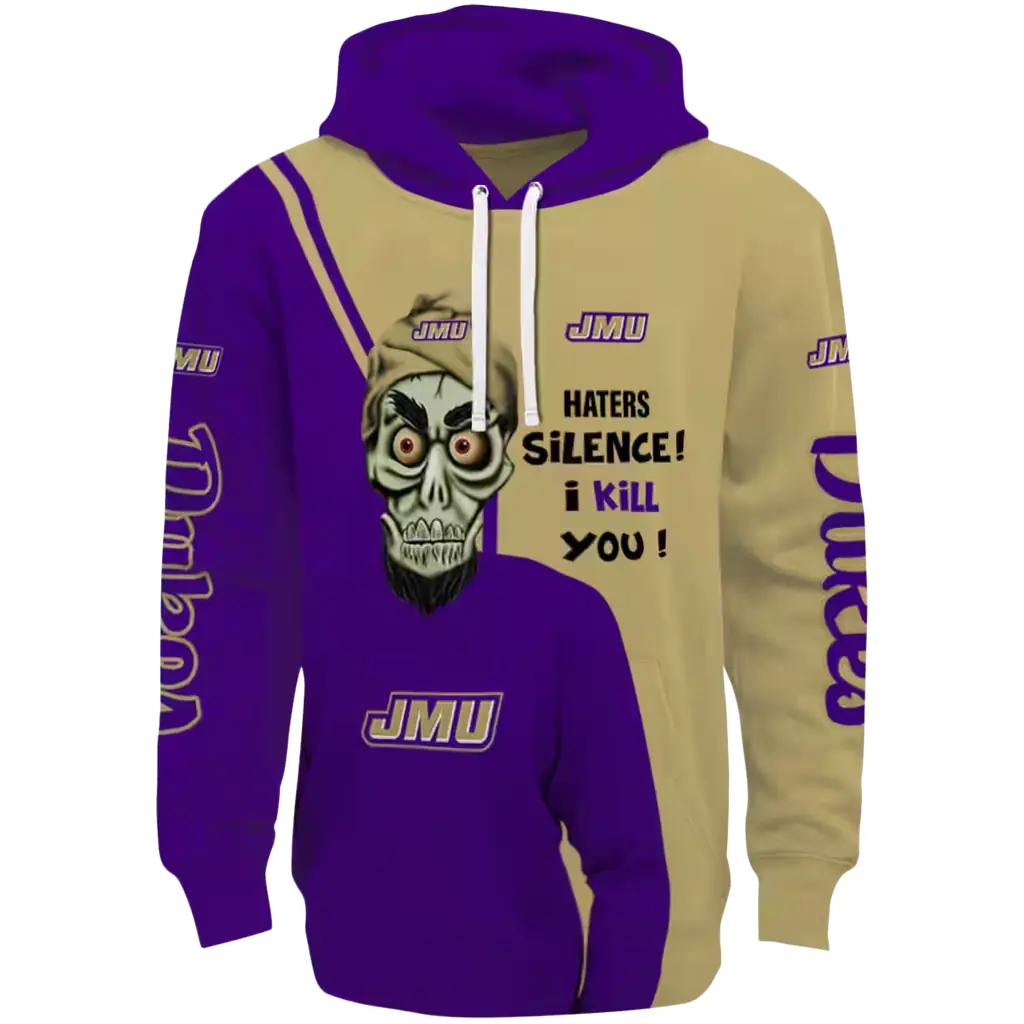 james madison dukes achmed skull purple hoodie best selling james madison dukes achmed skull purple hoodie best selling