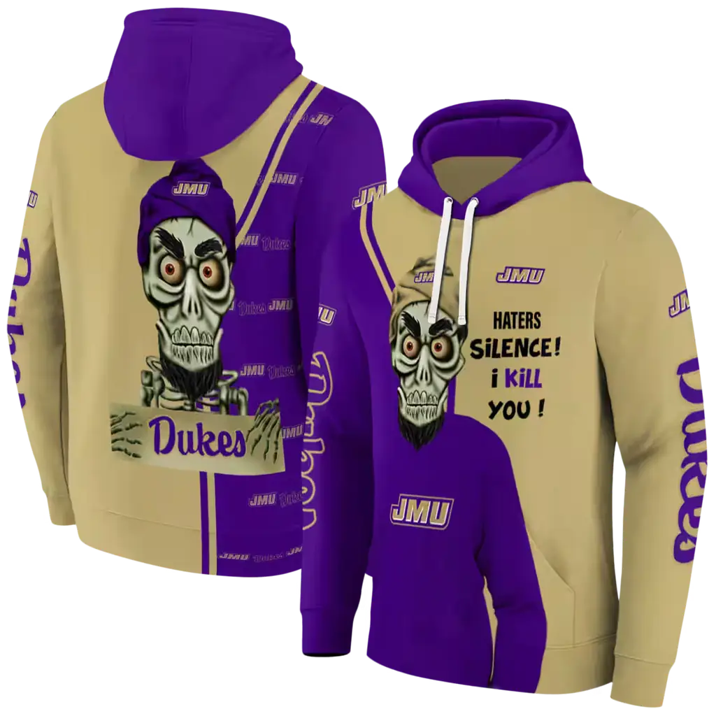 james madison dukes achmed skull purple hoodie fashion forward james madison dukes achmed skull purple hoodie fashion forward
