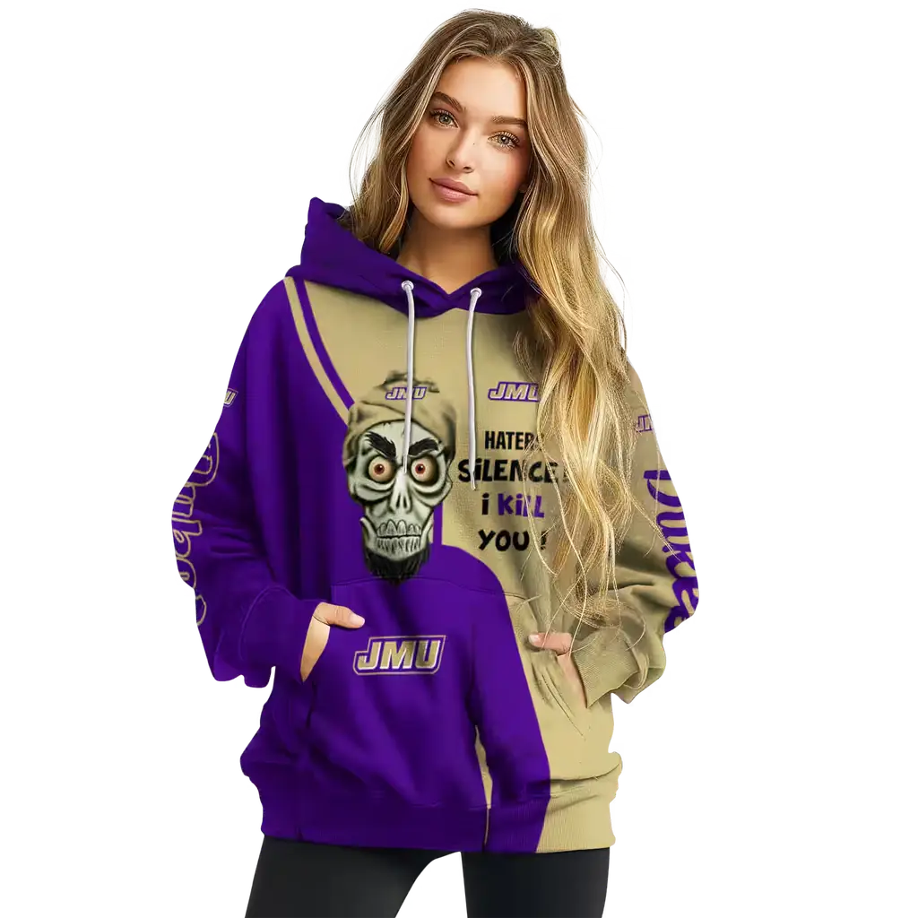 james madison dukes achmed skull purple hoodie high quality james madison dukes achmed skull purple hoodie high quality
