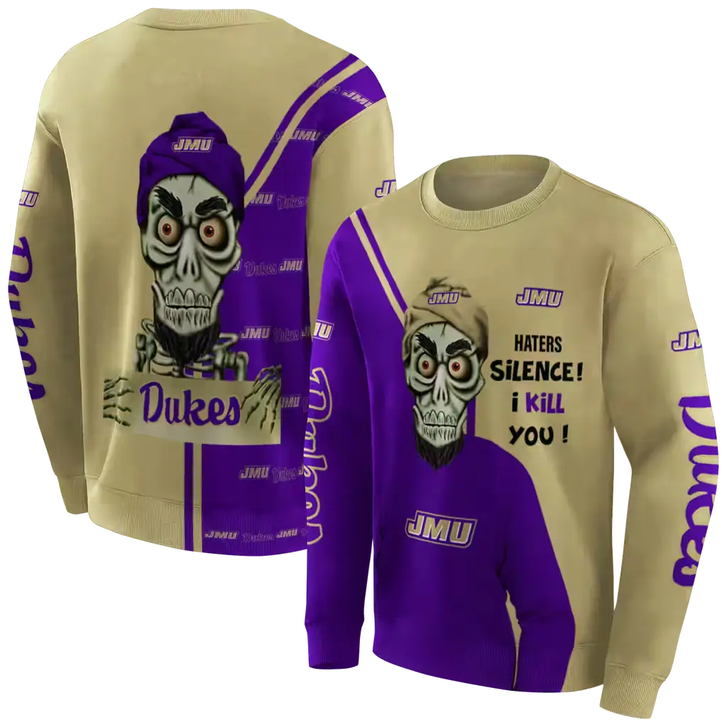 james madison dukes achmed skull purple hoodie premium grade james madison dukes achmed skull purple hoodie premium grade