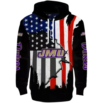 james madison dukes american pride black hoodie best selling